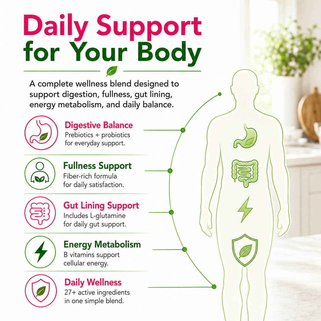 Naturalitá Support Daily Fiber Wellness Blend – Prebiotic & Probiotic Fiber Formula for Daily Use