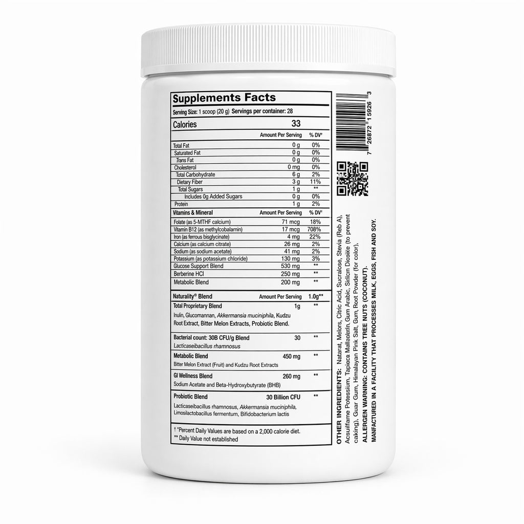 Naturalitá Support Daily Fiber Wellness Blend – Prebiotic & Probiotic Fiber Formula for Daily Use